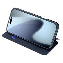 Заредете изображение във визуализатора на галерията – DUX DUCIS wallet case SKIN PRO for IPHONE 17 PRO blue
