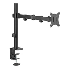 Заредете изображение във визуализатора на галерията – Silver Monkey UM-400 desk mount for 17-32'' monitor with folding arm - black
