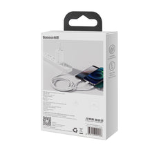 Заредете изображение във визуализатора на галерията – Baseus Superior Series USB-A - USB-C / Lightning / micro USB 3.5A cable 1m - white
