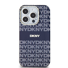 Заредете изображение във визуализатора на галерията – Original Case DKNY hardcase IML Mono &amp; Stripe MagSafe DKHMP15LHRHSEB for Iphone 15 Pro blue
