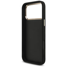 Заредете изображение във визуализатора на галерията – GUESS case for IPHONE 17 Pro Max GUHCP17XHG4SGCK (Fixed Glitter Big 4G Metal Frame) black
