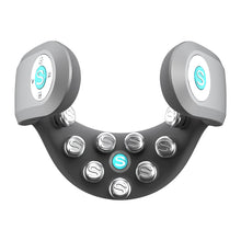 Заредете изображение във визуализатора на галерията – SKG G7 Pro-E neck massager with red light therapy and compress - gray
