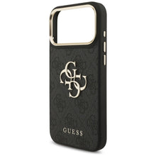 Заредете изображение във визуализатора на галерията – GUESS case for IPHONE 17 Pro Max GUHCP17XP4G4BCSK (PU W/ Big 4G Classic &amp; Big Strap Metal Buttons) black
