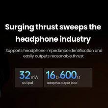 Заредете изображение във визуализатора на галерията – Ugreen CM545 DAC headphone amplifier from USB-C to 3.5 mm mini jack - black
