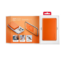 Заредете изображение във визуализатора на галерията – Powerbank compatible with MagSafe Forcell F-Energy Slim F5K9 QC4.0 PD3.0 15W 5000 mAh orange
