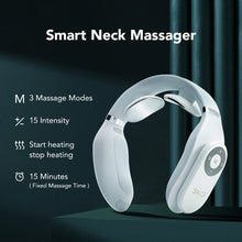 Заредете изображение във визуализатора на галерията – SKG 4098E neck massager, electrostimulator with compress - white
