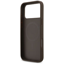 Заредете изображение във визуализатора на галерията – GUESS case for IPHONE 17 Pro Max compatible with MagSafe GUHMP17XP4RPSW (4G Printed Stripes) brown
