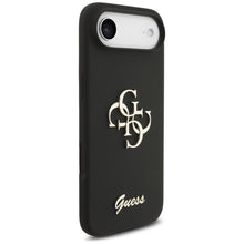Заредете изображение във визуализатора на галерията – GUESS case for IPHONE 17 Air GUHCP17MSC4GSMK (Silicone W/ Big 4G Script) black
