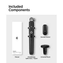 Заредете изображение във визуализатора на галерията – Spigen S560W Bluetooth selfie stick with tripod - black
