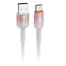 Заредете изображение във визуализатора на галерията – FORCELL F-ENERGY C351 cable USB A to Micro USB QC3.0 2,4A 18W Gradient 1 m white
