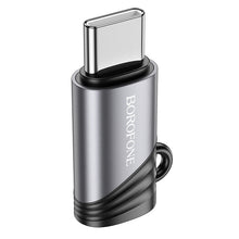 Заредете изображение във визуализатора на галерията – Borofone Adapter BV20 - Lightning female to Type C male - black
