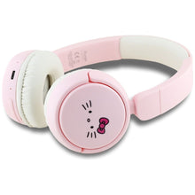 Заредете изображение във визуализатора на галерията – Słuchawki bezprzewodowe nauszne Hello Kitty Face Logo Hel000163 różowe
