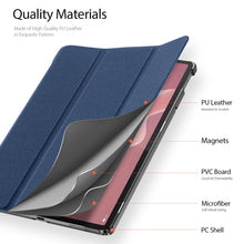 Заредете изображение във визуализатора на галерията – Dux Ducis Domo case with flap and smart sleep for Lenovo Tab M11 - blue
