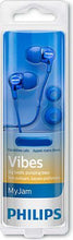 Заредете изображение във визуализатора на галерията – Wired earphones with microphone jack 3,5mm PHILIPS SHE3705BL blue
