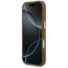Заредете изображение във визуализатора на галерията – GUESS case for IPHONE 17 compatible with MagSafe GUHMP17SPSDTSCMW (PU W/ Triangle Logo) brown
