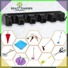 Заредете изображение във визуализатора на галерията – Wall-mounted broom mop holder screwed RC-K-1355 black
