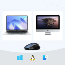 Заредете изображение във визуализатора на галерията – Ugreen MU006 wireless optical mouse USB 2.4GHz / Bluetooth 5.0 4000 DPI - blue
