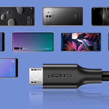 Заредете изображение във визуализатора на галерията – Ugreen US289 60135 micro USB / USB-A cable 0.5m - black
