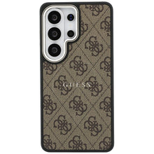 Заредете изображение във визуализатора на галерията – GUESS case for SAMSUNG S26 Ultra GUHMS26LP4MSEGCW (4G Embossed Ring MagSafe) brown

