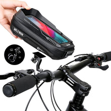 Заредете изображение във визуализатора на галерията – WILDMAN traveling bag for bike handlebars with zipper 0,5L (4 &quot;- 7&quot;) XT3S black

