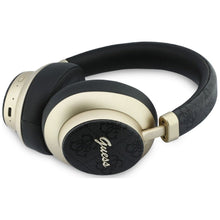 Заредете изображение във визуализатора на галерията – Wireless headphones Guess ENC 4G Gold Script Metal black
