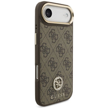 Заредете изображение във визуализатора на галерията – GUESS case for IPHONE 17 Air compatible with MagSafe GUHMP17MP4G4DCSW (PU W/ Strass Logo &amp; Big Strap Metal Buttons) brown
