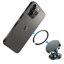 Заредете изображение във визуализатора на галерията – MagSafe Tech-Protect MetalPlate Ring Universal Magnetic - Black/Silver (2 pcs)
