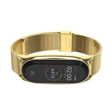 Заредете изображение във визуализатора на галерията – Tech-Protect MilaneseBand strap for Xiaomi Mi Smart Band 7 / 7 NFC - gold
