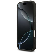 Заредете изображение във визуализатора на галерията – KARL LAGERFELD case for IPHONE 17 Pro compatible with MagSafe KLHMP17LPSMLRCHK (PU Choupette Pin) black
