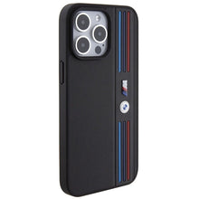 Заредете изображение във визуализатора на галерията – BMW Tricolor M Collection case for iPhone 15 Pro Max - black
