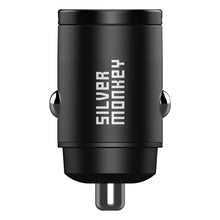 Заредете изображение във визуализатора на галерията – Silver Monkey PD-CPCT30-SM 30W 1x USB-C PD car charger - black
