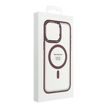 Заредете изображение във визуализатора на галерията – MATTE MAG COVER case compatible with MagSafe for IPHONE 17 Pro Max plum red
