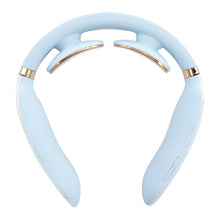 Заредете изображение във визуализатора на галерията – SKG K6E neck massager, electrostimulator with compress - blue
