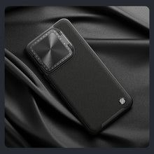 Заредете изображение във визуализатора на галерията – Nillkin CamShield Prop Leather Magnetic Case for Xiaomi 14 - black
