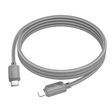 Заредете изображение във визуализатора на галерията – HOCO cable Type C to Lightning PD 27W X113 1 m gray
