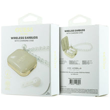 Заредете изображение във визуализатора на галерията – Wireless earphone GUESS TWS Pearl Strap GUE005326 beige
