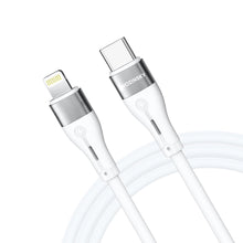 Заредете изображение във визуализатора на галерията – Wozinsky WSTCL1 Lightning / USB-C PD 27W cable 1 m - white
