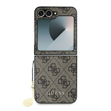 Заредете изображение във визуализатора на галерията – GUESS case for SAMSUNG Z Flip 6 GUHCZF6GF4GBR (HC PU 4G Charm) brown
