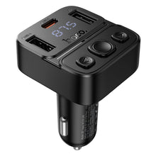 Заредете изображение във визуализатора на галерията – Car transmitter bluetooth Hoco USB A + USB C QC PD 35W E87 black
