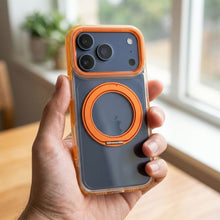 Заредете изображение във визуализатора на галерията – Case for iPhone 18 Pro / 17 Pro Frame Circle Stand compatible with MagSafe orange
