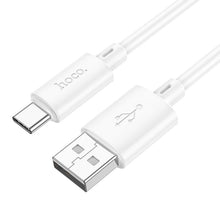 Заредете изображение във визуализатора на галерията – Cable USB A to USB C Hoco 3A 2 m X88 white
