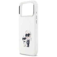 Заредете изображение във визуализатора на галерията – KARL LAGERFELD case for IPHONE 17 Pro Max compatible with MagSafe KLHMP17XHMKCAQOH (IML Aquarelle K&amp;C &amp; Logo) white
