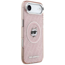 Заредете изображение във визуализатора на галерията – KARL LAGERFELD case for IPHONE 17 Air compatible with MagSafe KLHMP17MHMKBCHOP (IML Choupette Head Logo) pink
