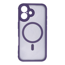 Заредете изображение във визуализатора на галерията – FULL MATTE MAG COVER case compatible with MagSafe for IPHONE 16 purple
