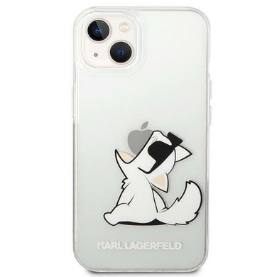 Оригинален гръб KARL LAGERFELD за IPHONE 14 Plus KLHCP14MCFNRC (Choupette Eat) прозрачен