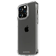 Заредете изображение във визуализатора на галерията – PanzerGlass HardCase with D3O and Military Grade certification for iPhone 15 Pro Max - transparent
