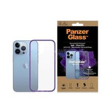 Заредете изображение във визуализатора на галерията – PanzerGlass ClearCase antibacterial Military Grade certified case for iPhone 13 Pro - transparent purple
