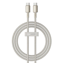 Заредете изображение във визуализатора на галерията – Baseus Tungsten Gold USB-C / USB-C cable 100W 1m - gold
