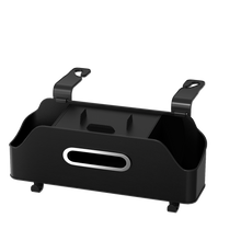 Заредете изображение във визуализатора на галерията – Car organizer for front seats with compartments OXFORD black
