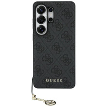 Заредете изображение във визуализатора на галерията – GUESS case for SAMSUNG S26 Ultra GUHMS26LGF4GGR (PU 4G Classic Logo with Charm) black
